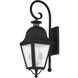 Amwell 2 Light 25 inch Black Outdoor Wall Lantern