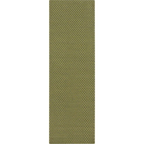 Ravena 96 X 30 inch Lime, Dark Green Rug