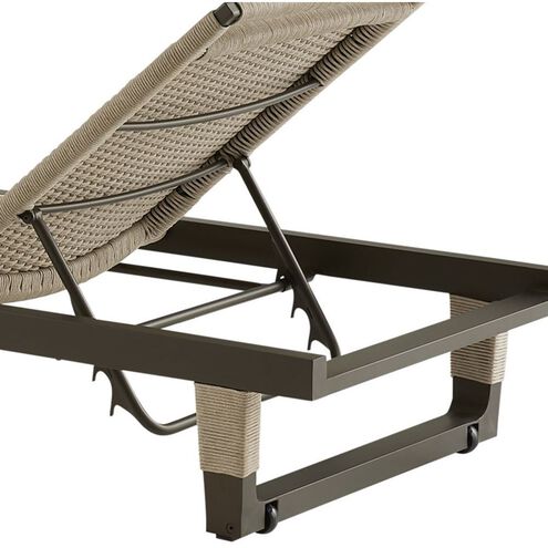 Daytona Buff and Blackened Bronze Outdoor Chaise