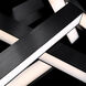 Chaos LED 23 inch Black Chandelier Ceiling Light in 12, 49in.