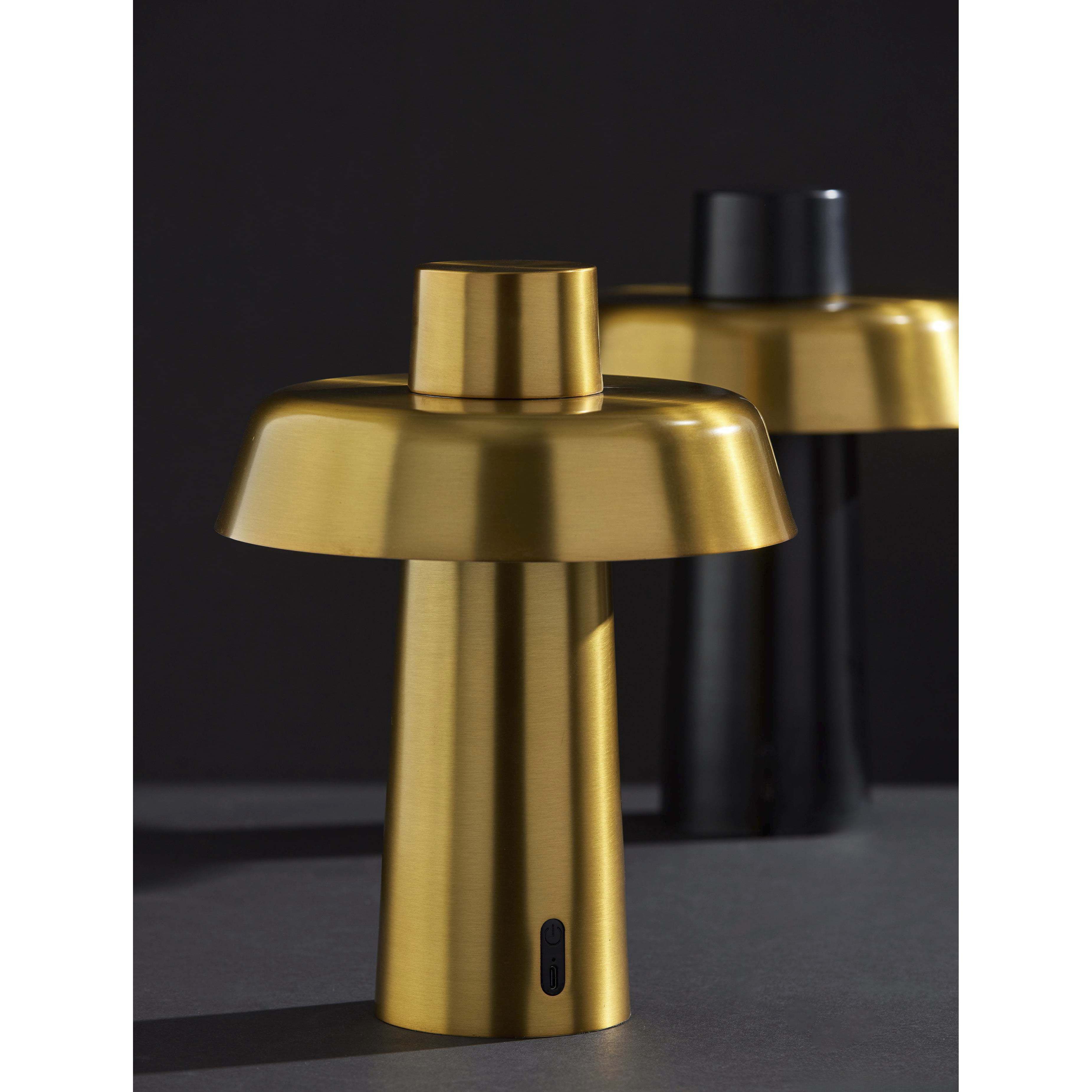 Pirlo 11.75 inch 4.00 watt Antique Brass Cordless Table Lamp Portable Light, ADS360