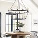 Chapman & Myers Launceton 20 Light 53.25 inch Bronze Two Tiered Chandelier Ceiling Light, Grande