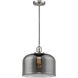 Franklin Restoration Bell 1 Light 12 inch Brushed Satin Nickel Mini Pendant Ceiling Light in Incandescent, Plated Smoke, Franklin Restoration
