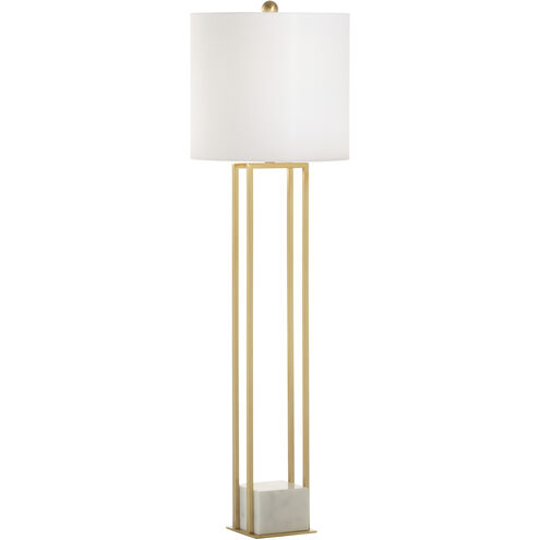 Tower 30.5 inch 100.00 watt Gold and White/Cream Buffet Lamp Portable Light