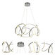 Irvine LED 24 inch Chrome Dining Chandelier Ceiling Light