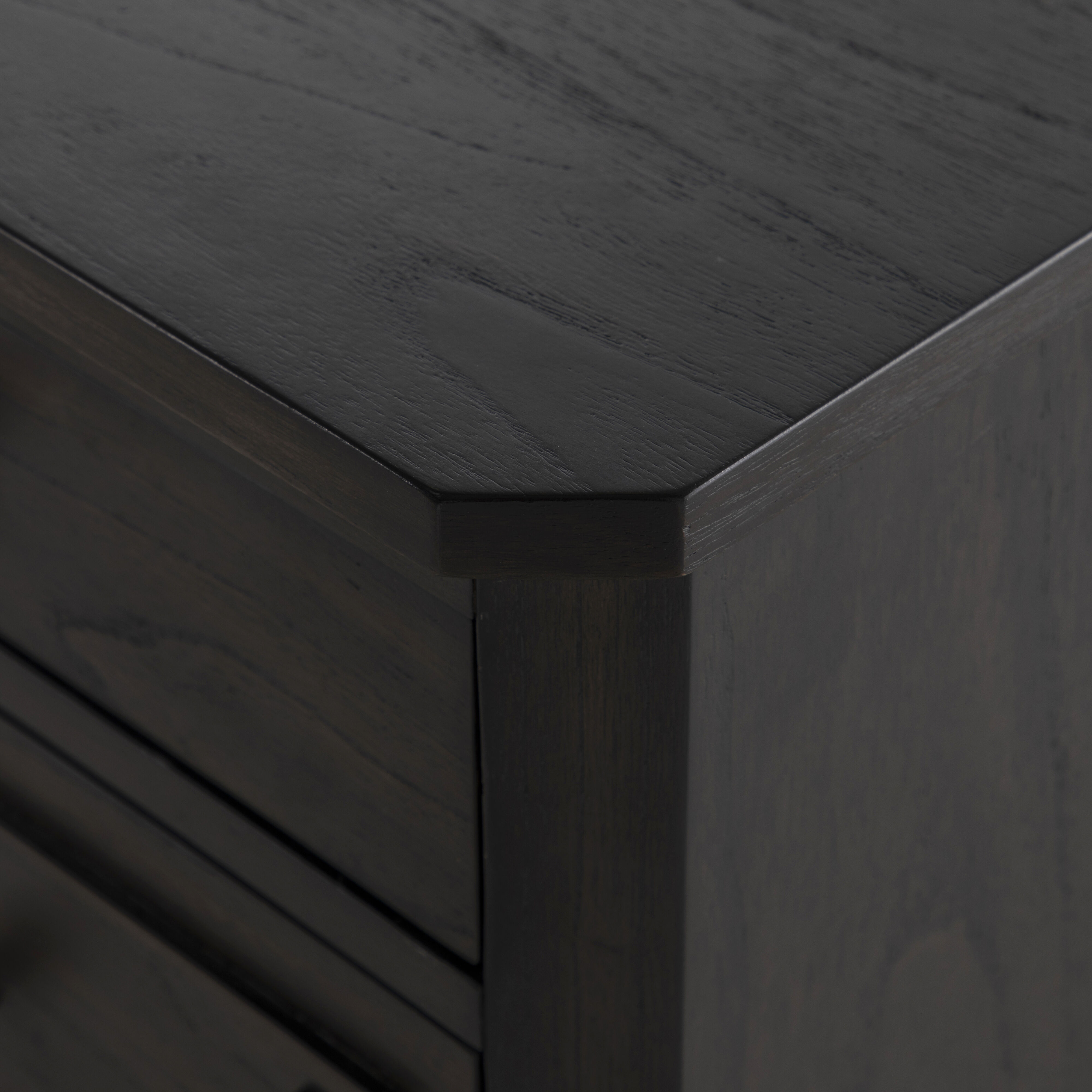 Glenwood Cerused Brown and Agros White Stone with Brushed Antique Brass Chest