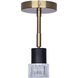 Elsee 1 Light Black/Gold Track Lighting Ceiling Light