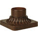 Bejamin 3.5 inch Aged Bronze Textured Outdoor Post Head Adapter