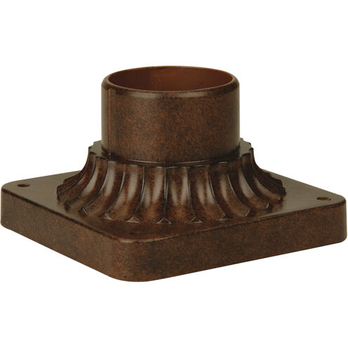 Bejamin 3.5 inch Aged Bronze Textured Outdoor Post Head Adapter