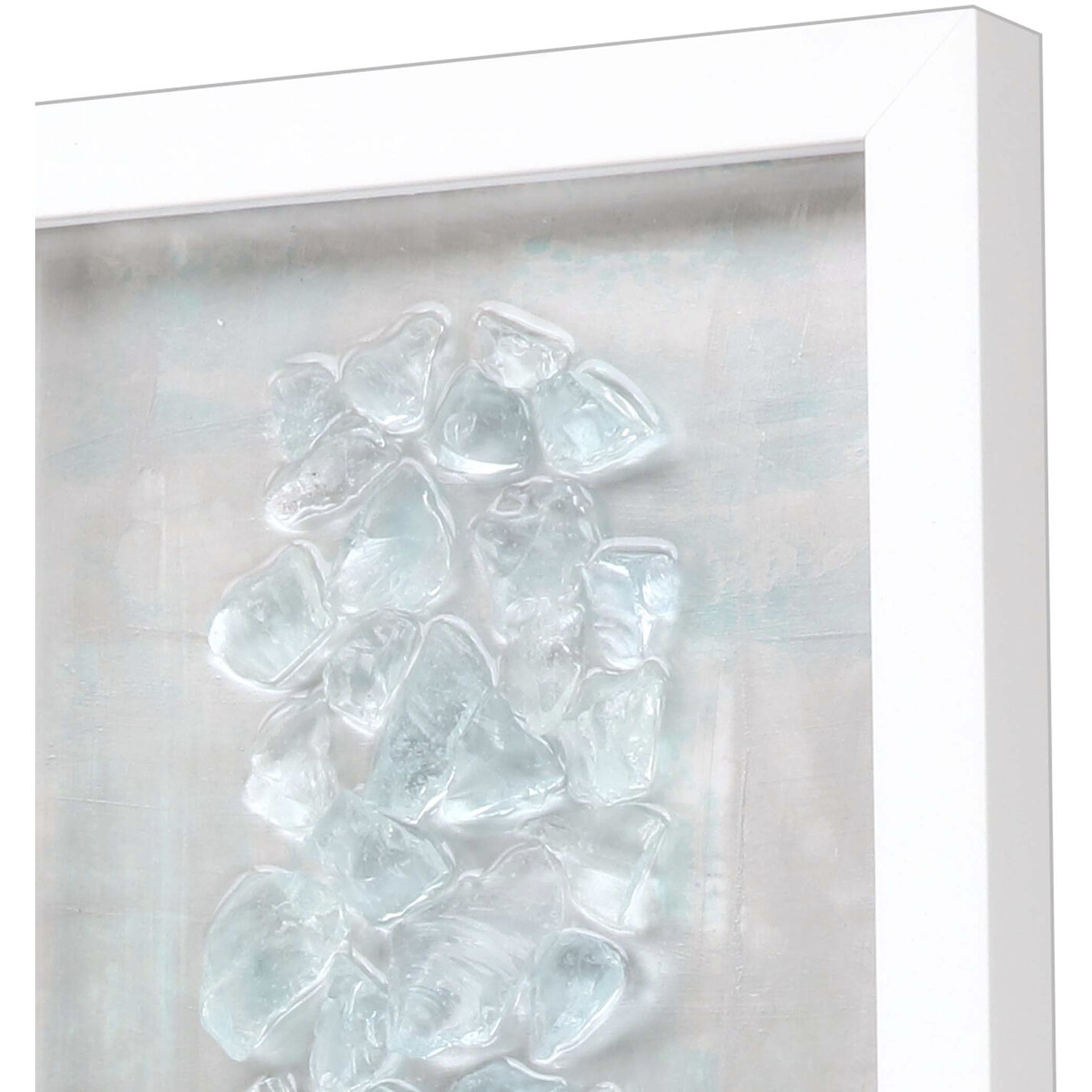 Rocky II Blue and White and Metallic Framed Art, The Studio