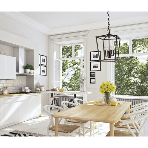 Cage 3 Light 8.5 inch Matte Black Pendant Ceiling Light