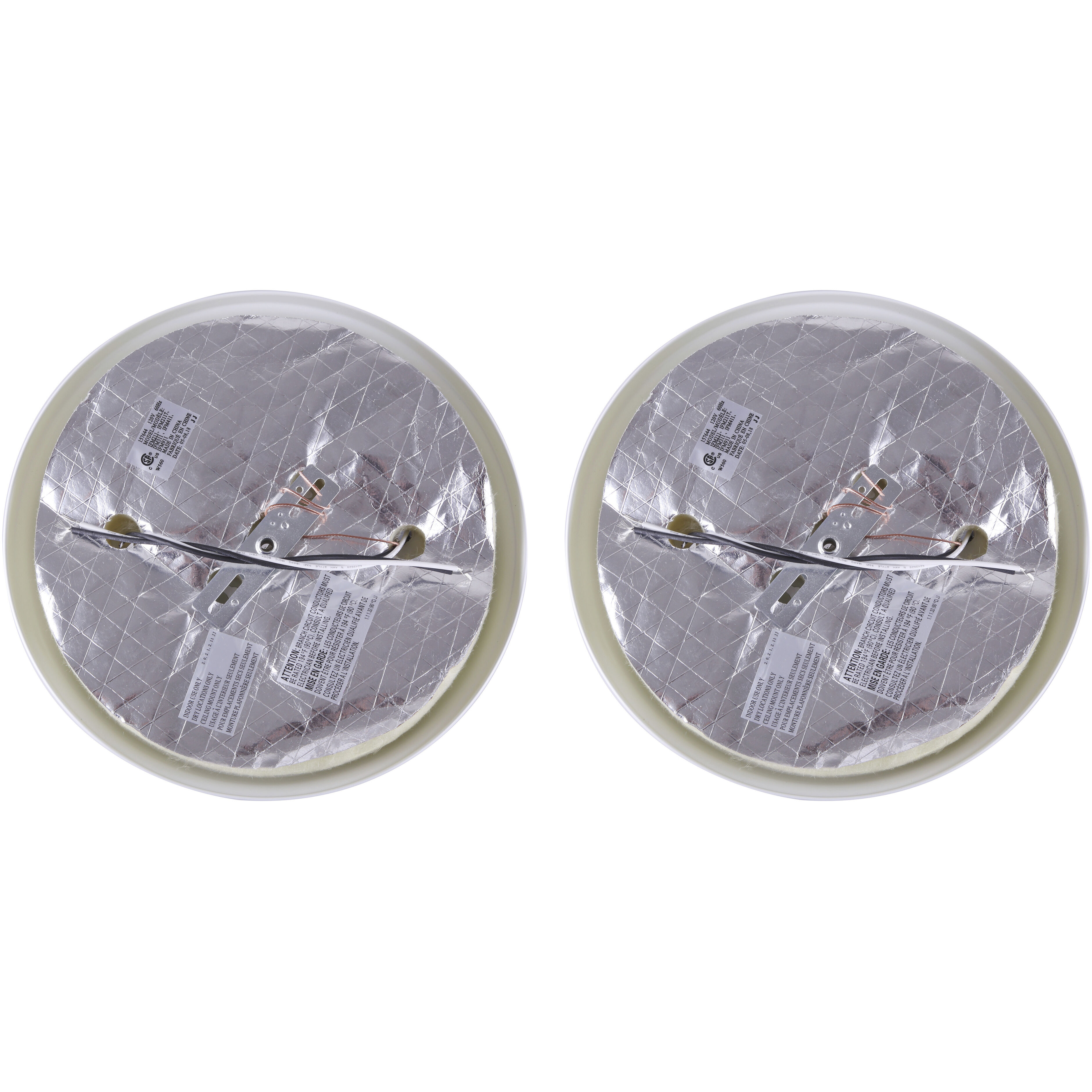 Madison 1 Light 11 inch White Flush Mount Ceiling Light, Twin Pack