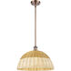 Ballston Bristol Natural II 1 Light 15.75 inch Antique Copper Mini Pendant Ceiling Light