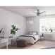 Techne 52 inch Matte Silver with Light Gray Oak Blades Ceiling Fan