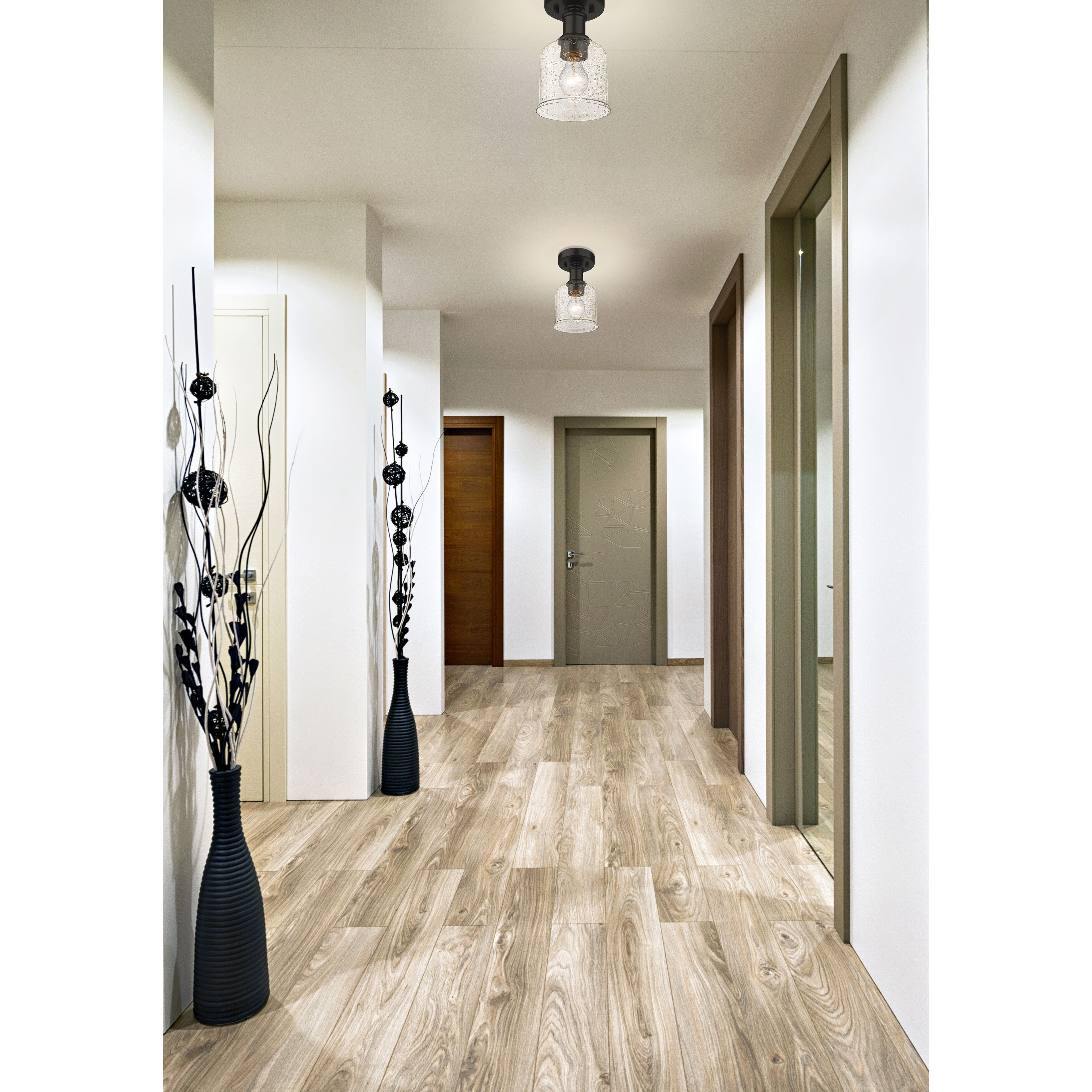 Bryant 1 Light 5.5 inch Bronze Flush Mount Ceiling Light