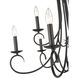 Homestead 9 Light 28 inch Matte Black Chandelier Ceiling Light