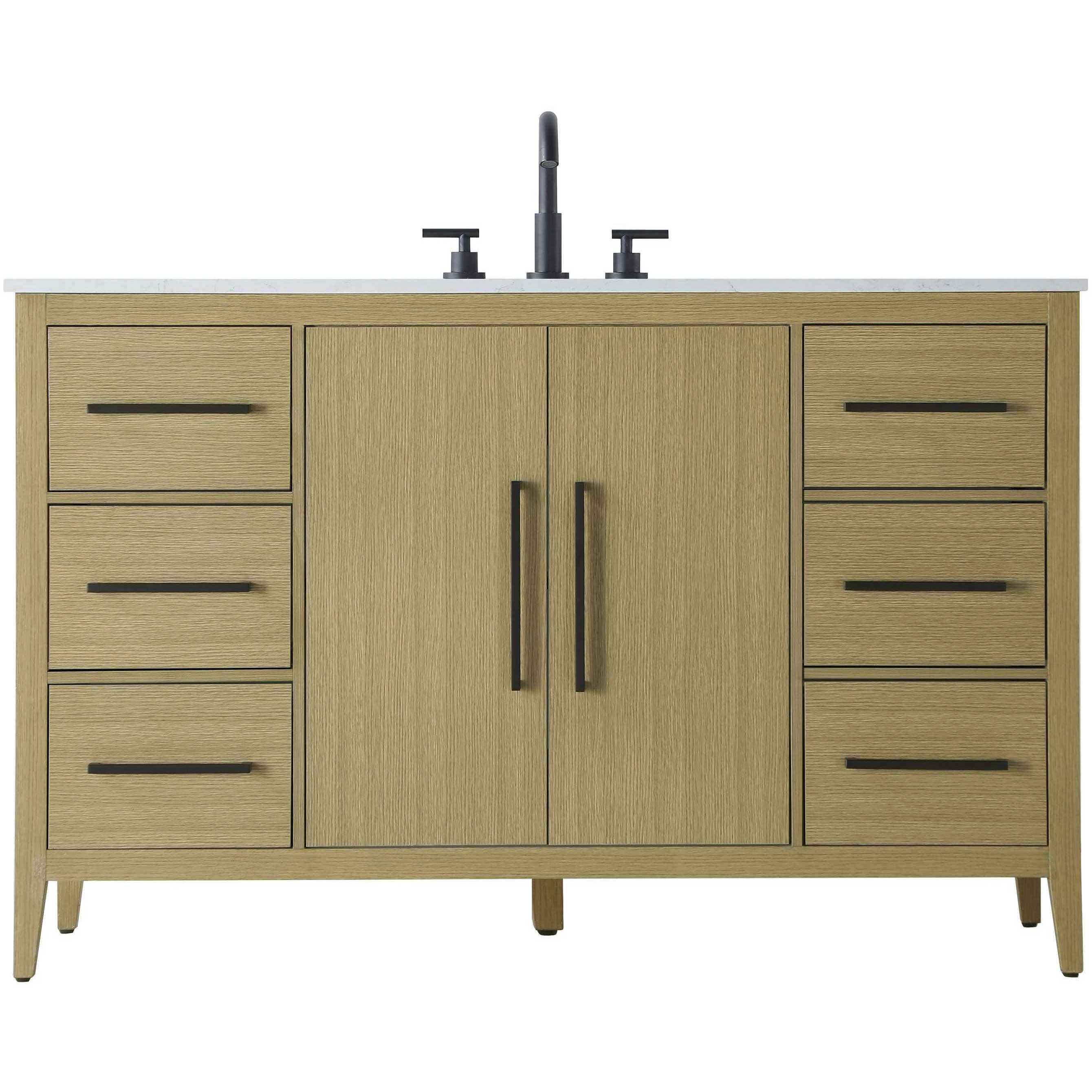 Millie 54 X 35 inch Honey Brown Bathroom Vanity Cabinet