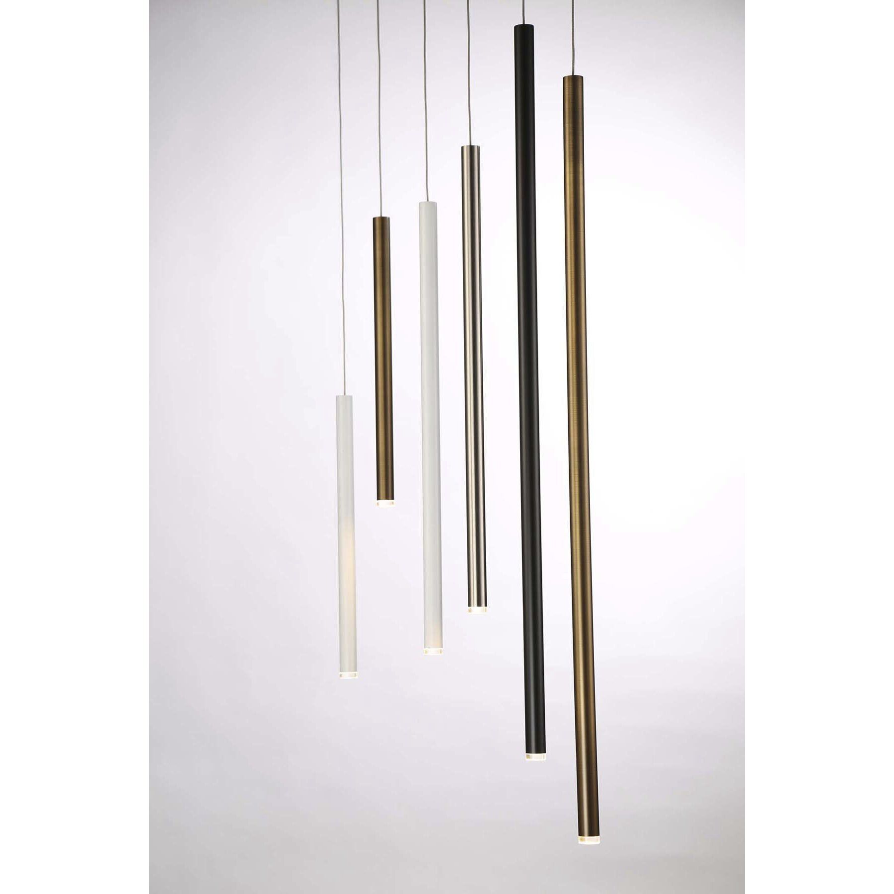 Navada LED 1 inch Black Pendant Ceiling Light, Medium