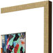 Abstract Blue and Multi and Pink and Turquoise Framed Art