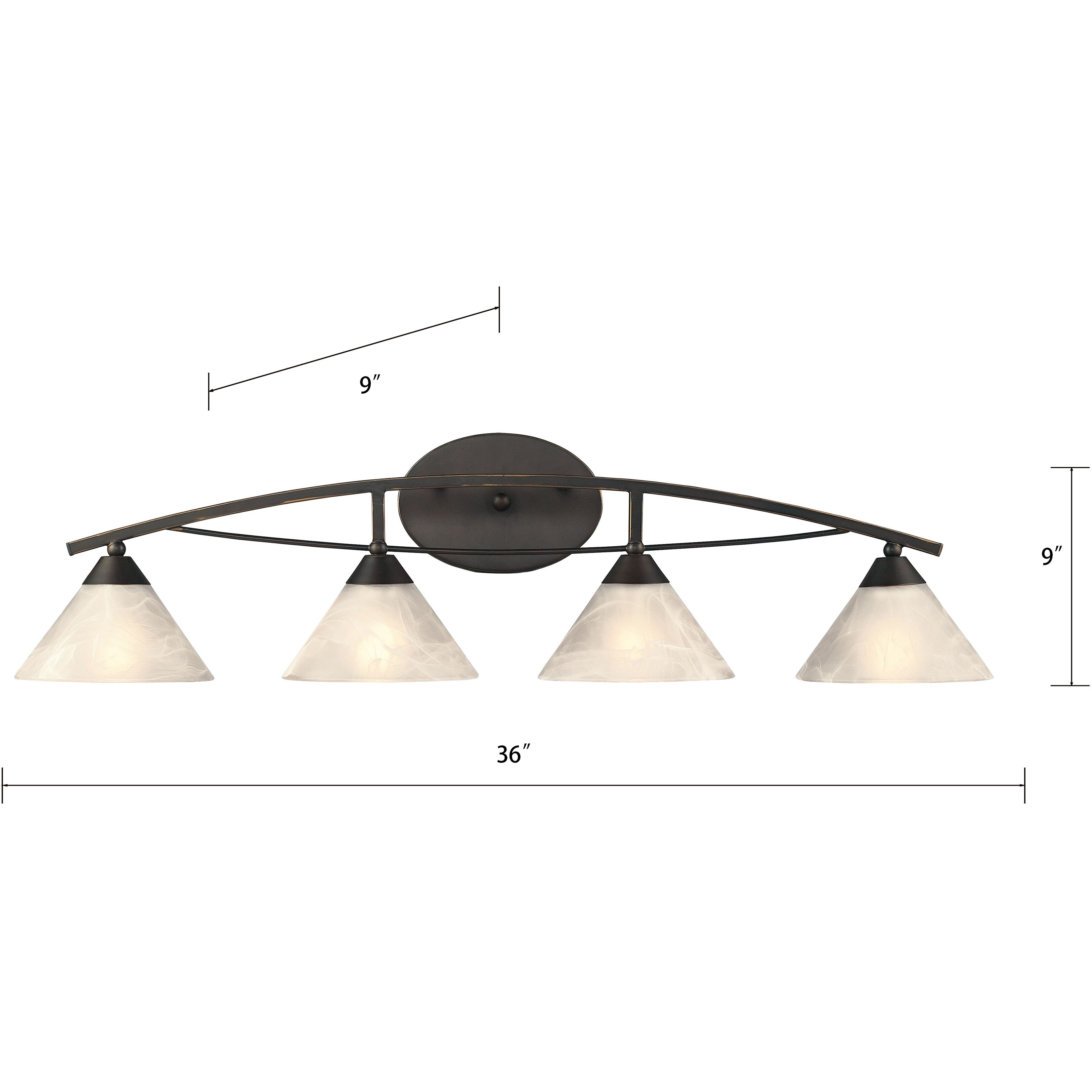 Elysburg Vanity Light Wall Light in Oil Rubbed Bronze