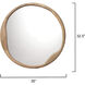 Organic 35 X 32.5 inch Natural Mirror