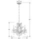 Maria Theresa 4 Light 16.5 inch Polished Chrome Chandelier Ceiling Light in Clear Spectra