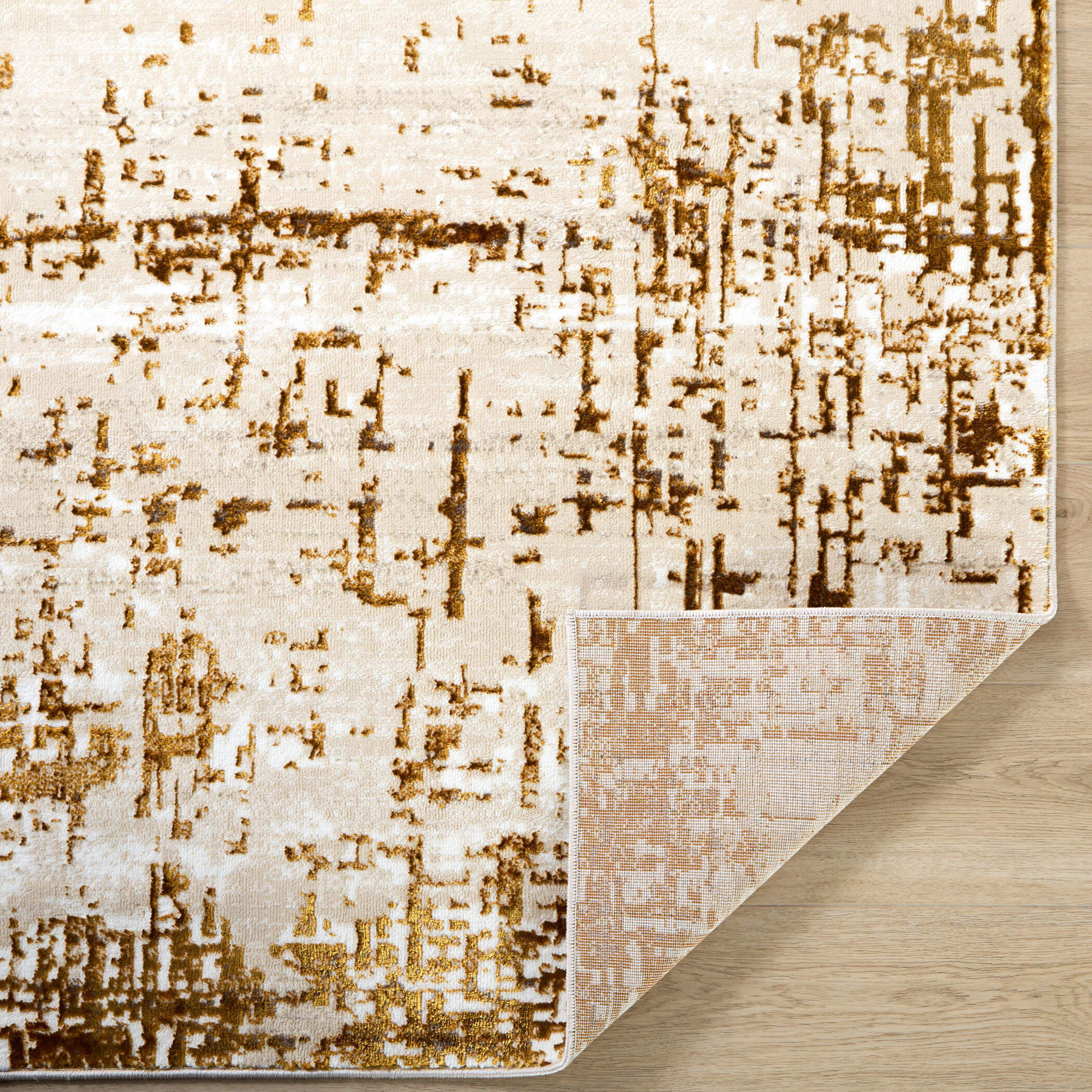 Sibel 158 X 118 inch Gold Rug in 10 x 13