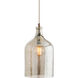 Noreen 1 Light 10 inch Vintage Brass Pendant Ceiling Light, Essential Lighting