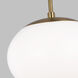 ED Ellen DeGeneres Lune 1 Light 12.38 inch Burnished Brass Pendant Ceiling Light