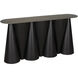 Salt and Pepper 59 X 13.5 inch Matte Black Console