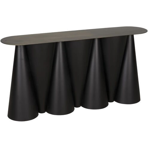 Salt and Pepper 59 X 13.5 inch Matte Black Console