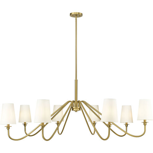 Gianna 8 Light 60.25 inch Modern Gold Chandelier Ceiling Light