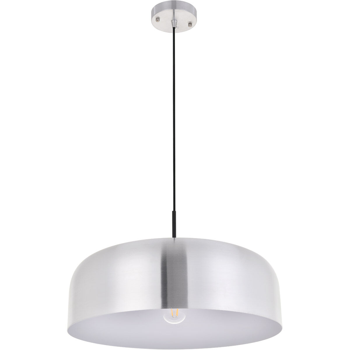 Etude 1 Light 19.3 inch Brushed Nickel Pendant Ceiling Light in Burnished Nickel