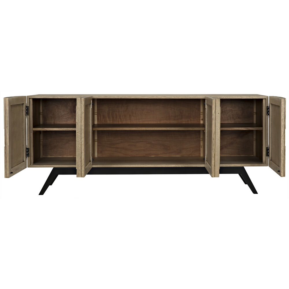 Illusion 78 X 22.5 inch Bleached Walnut Sideboard