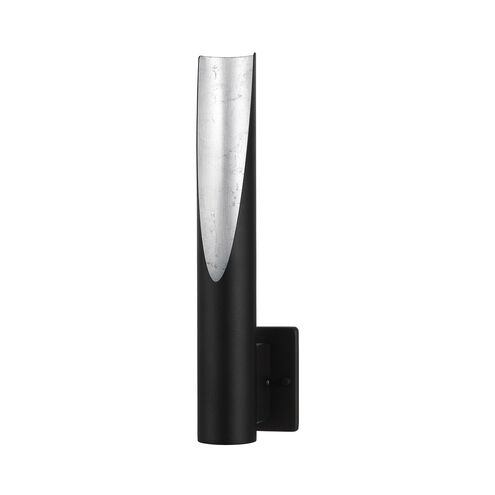 Barbotto LED 4.29 inch Matte Black and Silver ADA Armed Sconce Wall Light