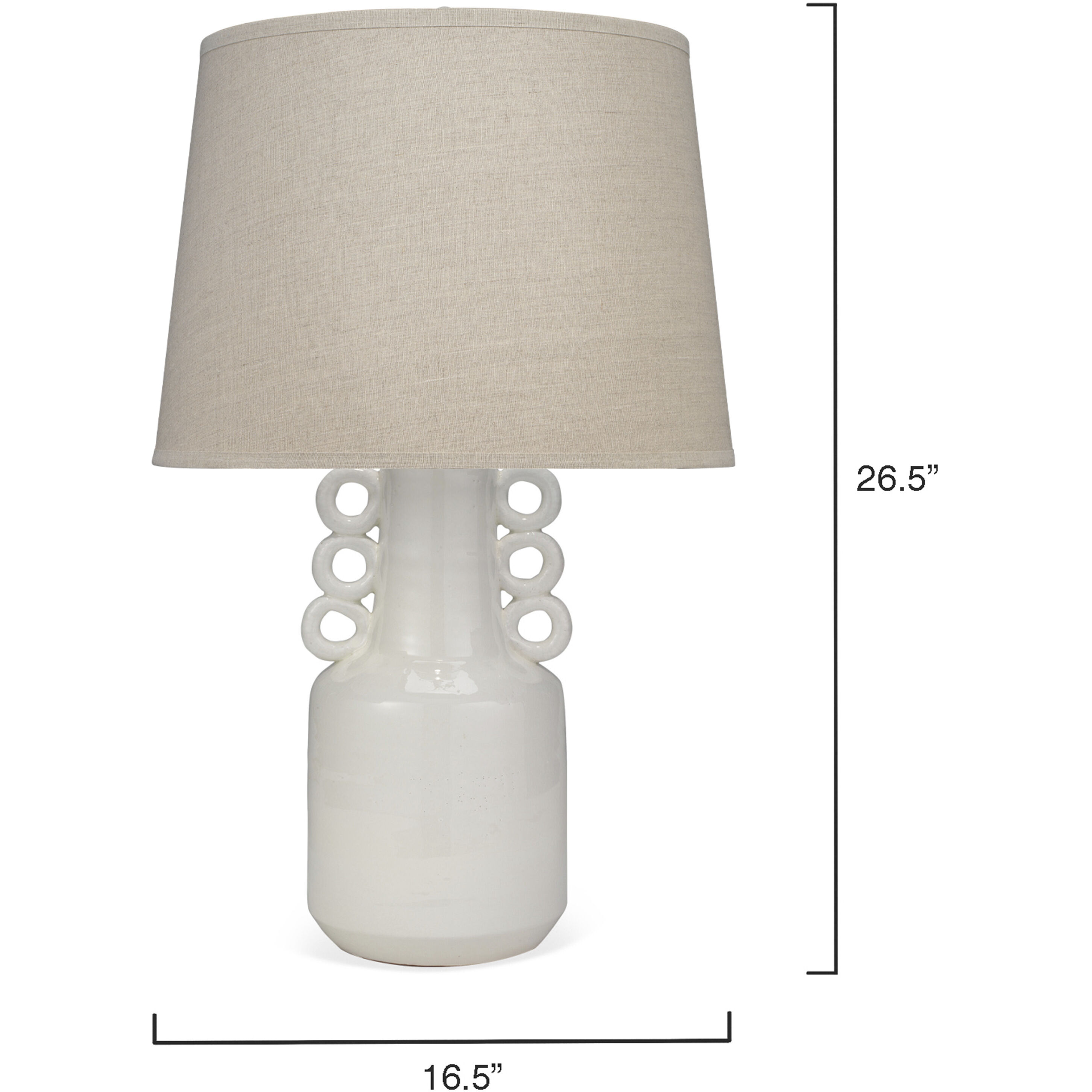 Circus 26.5 inch 150.00 watt White Table Lamp Portable Light