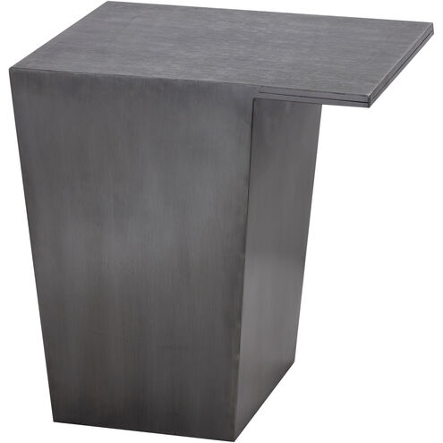 Alden 20 X 19 inch Antique Zinc Accent Table, Large