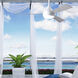 Atlas Donaire 52 inch Gloss White Outdoor Ceiling Fan, Coastal Wet Rated