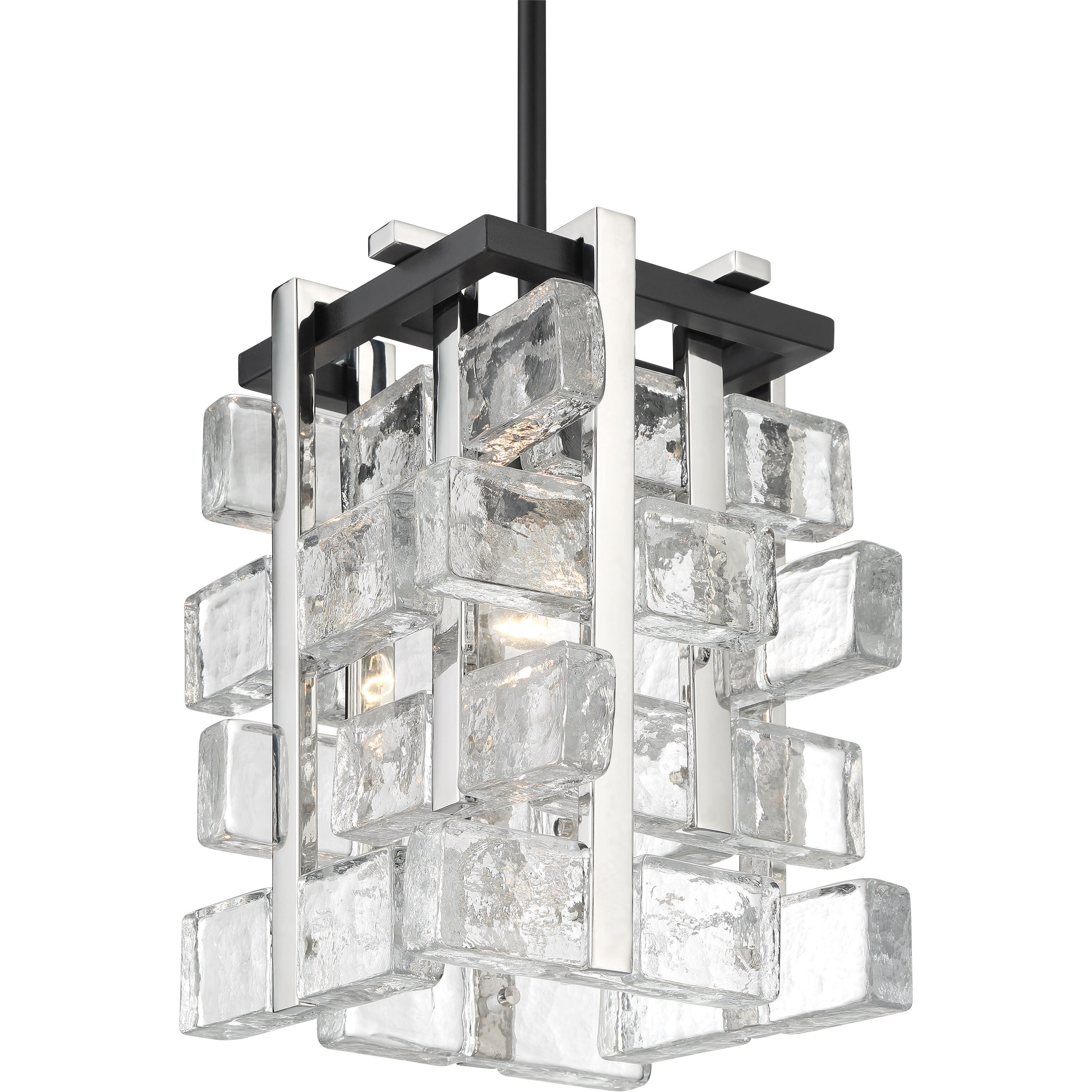 Painesdale 1 Light 9 inch Sand Coal And Polished Nickel Mini Pendant Ceiling Light