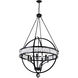 Arkansas 6 Light 30 inch Black Chandelier Ceiling Light