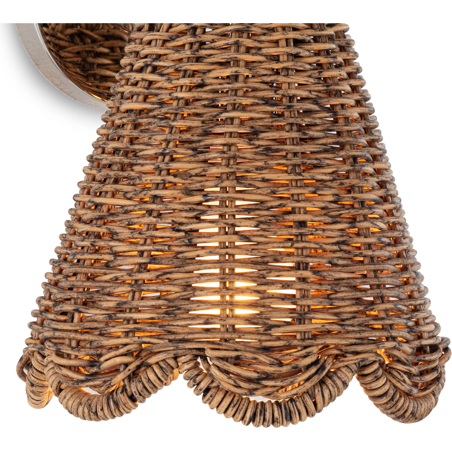 Kismet 1 Light 7.5 inch Polished Nickel Wall Sconce Wall Light, Hanging