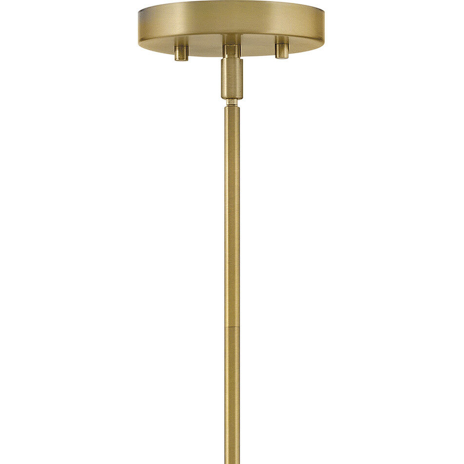 Lucy 1 Light 15 inch Lacquered Brass with Seafoam Pendant Ceiling Light