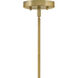 Lucy 1 Light 15 inch Lacquered Brass with Seafoam Pendant Ceiling Light