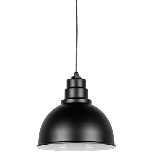 Ventura 1 Light 16 inch Matte Black Pendant Ceiling Light, RLM Essentials