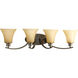 Joy 4 Light 30 inch Antique Bronze Bath Vanity Wall Light