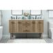 Cyrus 60 X 22 X 34 inch Natural Oak Vanity Sink Set