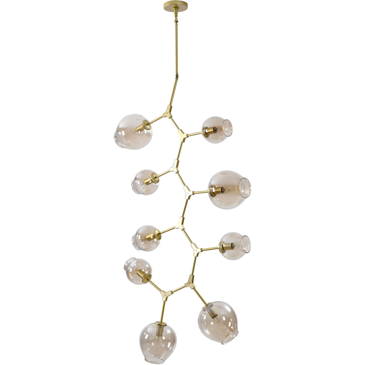 Canada 9 Light 36 inch Gold Chandelier Ceiling Light