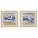 Heron by the Sea Blue and Beige Framed Art