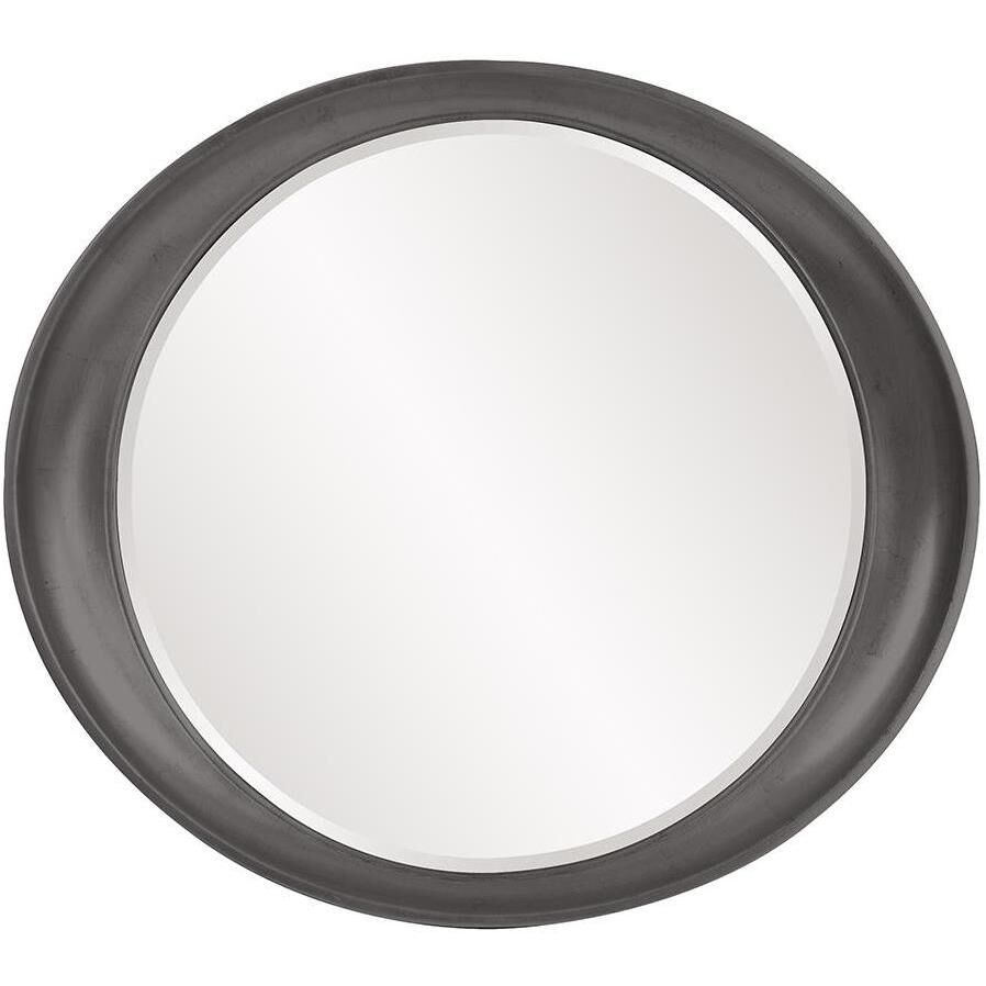 Ellipse 39 X 35 inch Glossy Charcoal Wall Mirror