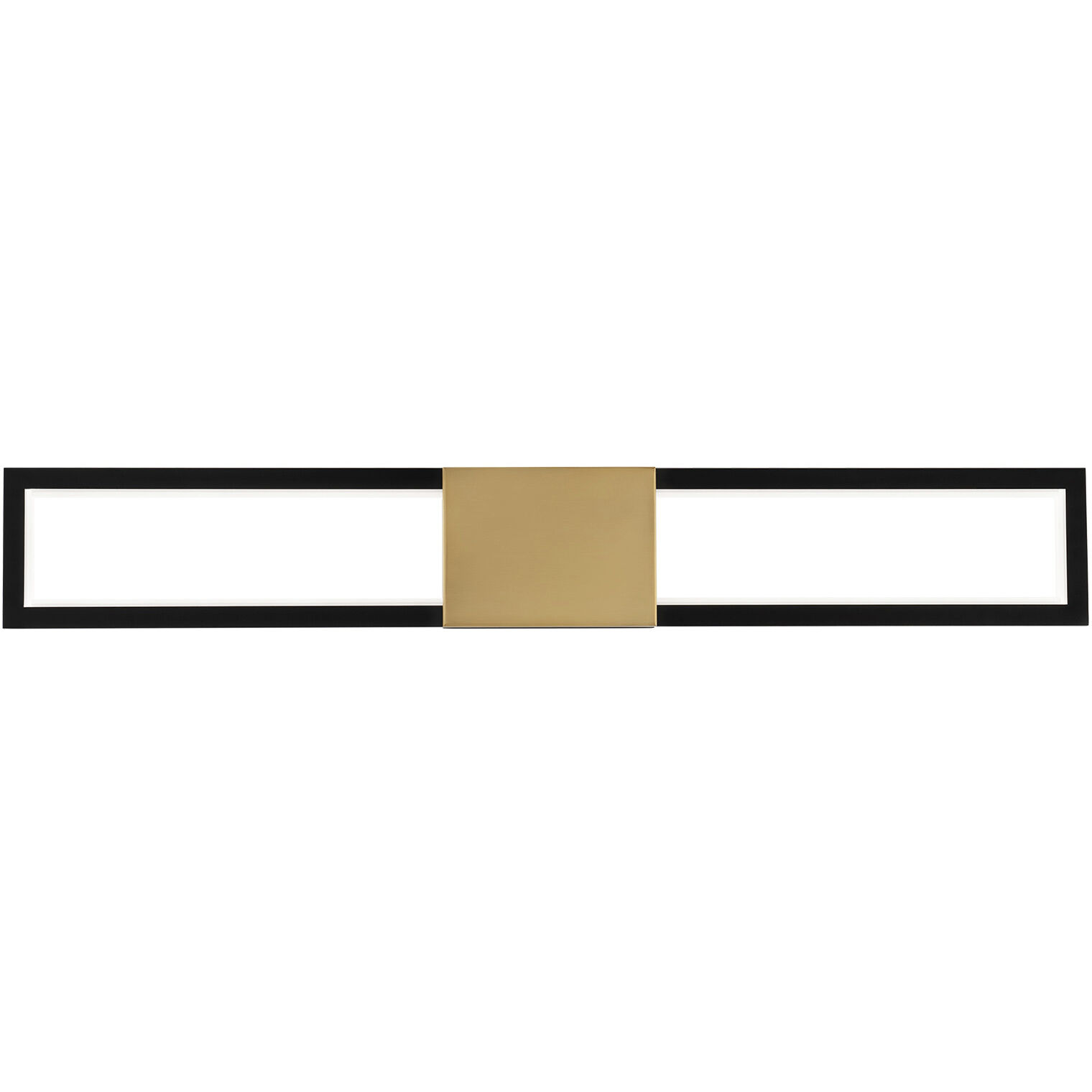 Peekaboo LED 32 inch Black Aged Brass Bath Vanity & Wall Light, dweLED